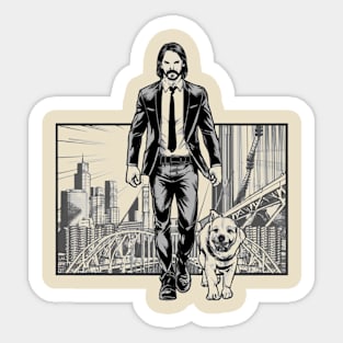 John Wick (bridge) Sticker